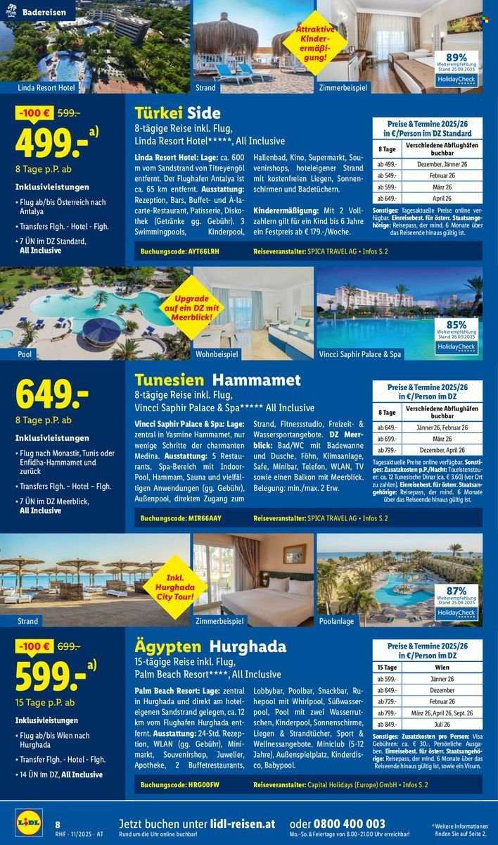 LIDL Flugblatt - Reisen - November Reise-Highlights (2025-10-29 - 2025-11-30) | 8