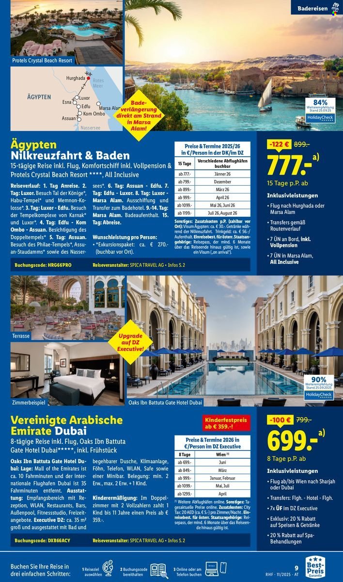 LIDL Flugblatt - Reisen - November Reise-Highlights (2025-10-29 - 2025-11-30) | 9