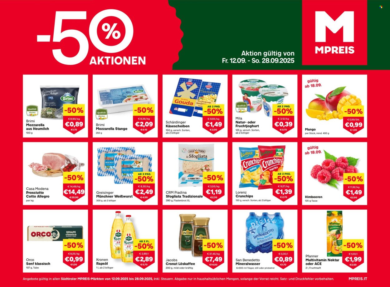MPREIS Flugblatt - Ab Freitag, 12.9.2025 (2025-09-12 - 2025-09-26) | 1