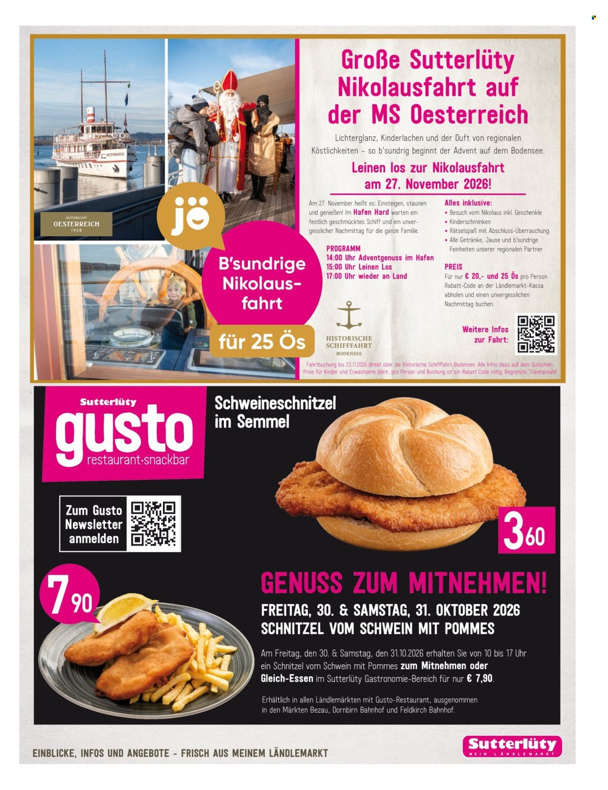 SUTTERLÜTY Flugblatt - Ab Donnerstag, 29.10.2026