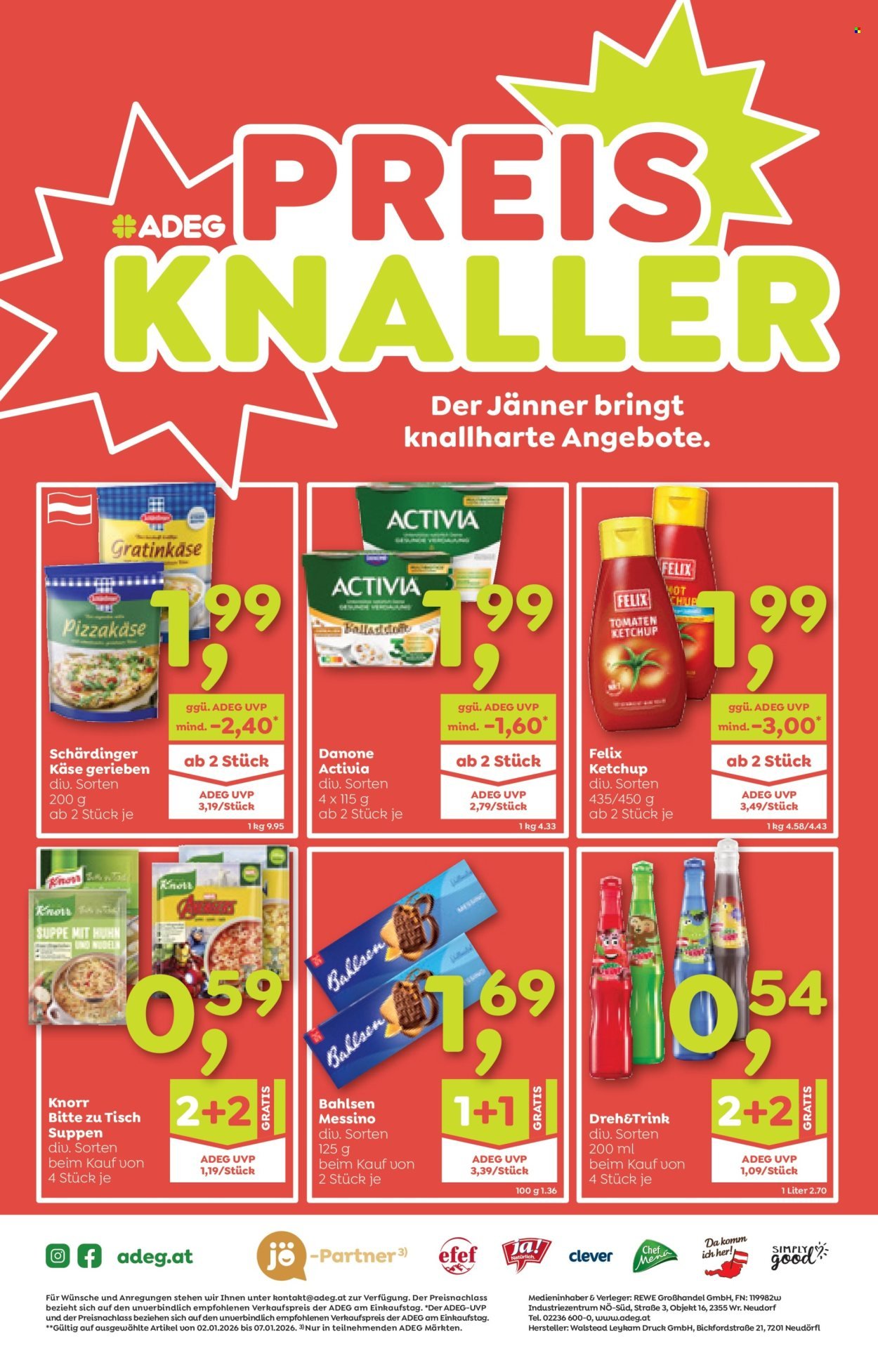 ADEG Flugblatt - Ab Donnerstag, 8.1.2026