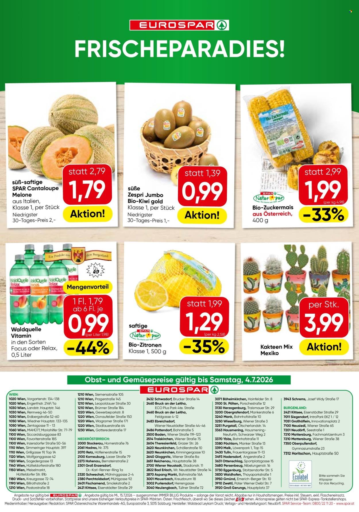 EUROSPAR Flugblatt - Ab Mittwoch, 1.7.2026