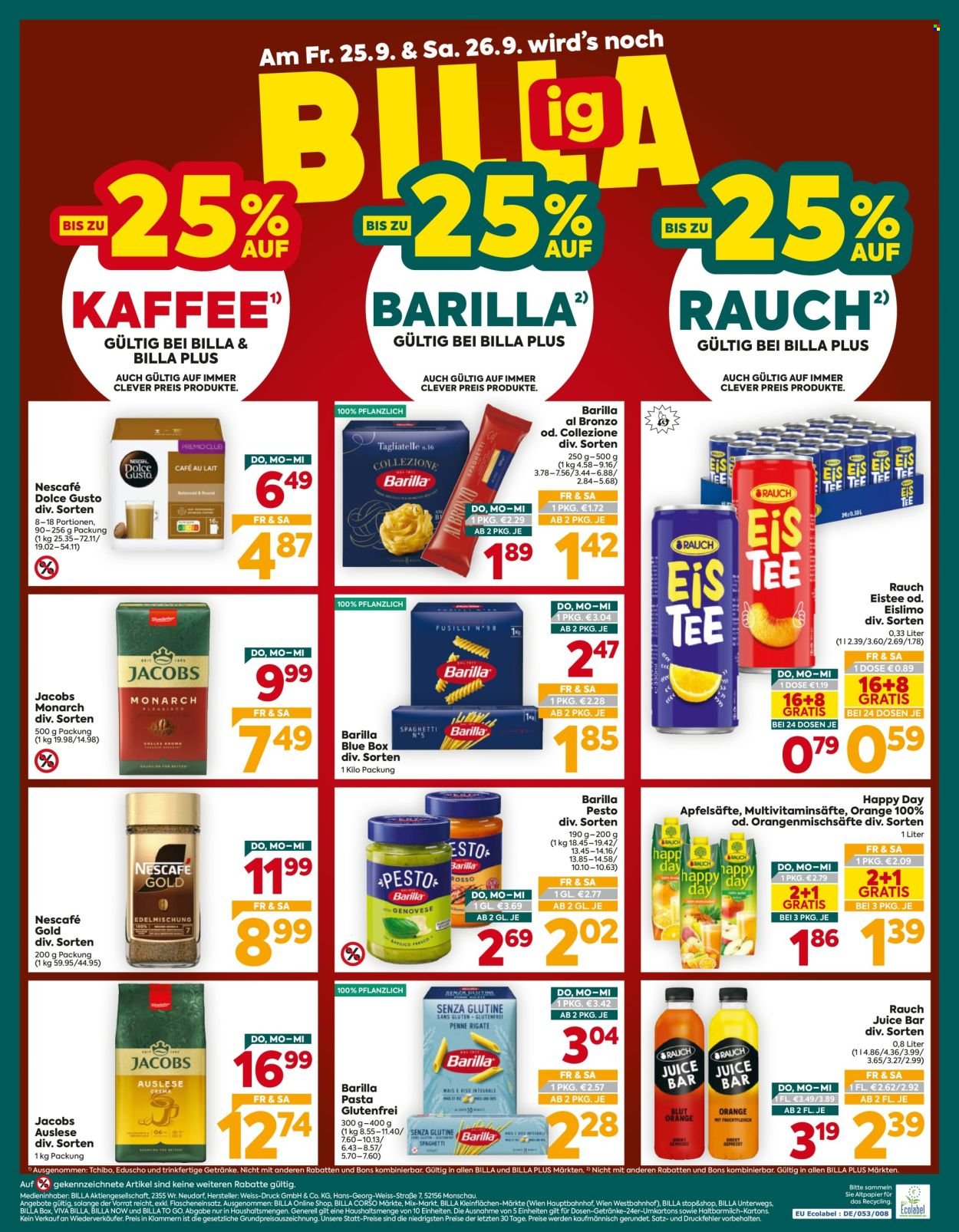 BILLA PLUS Flugblatt - Ab Donnerstag, 24.9.2026