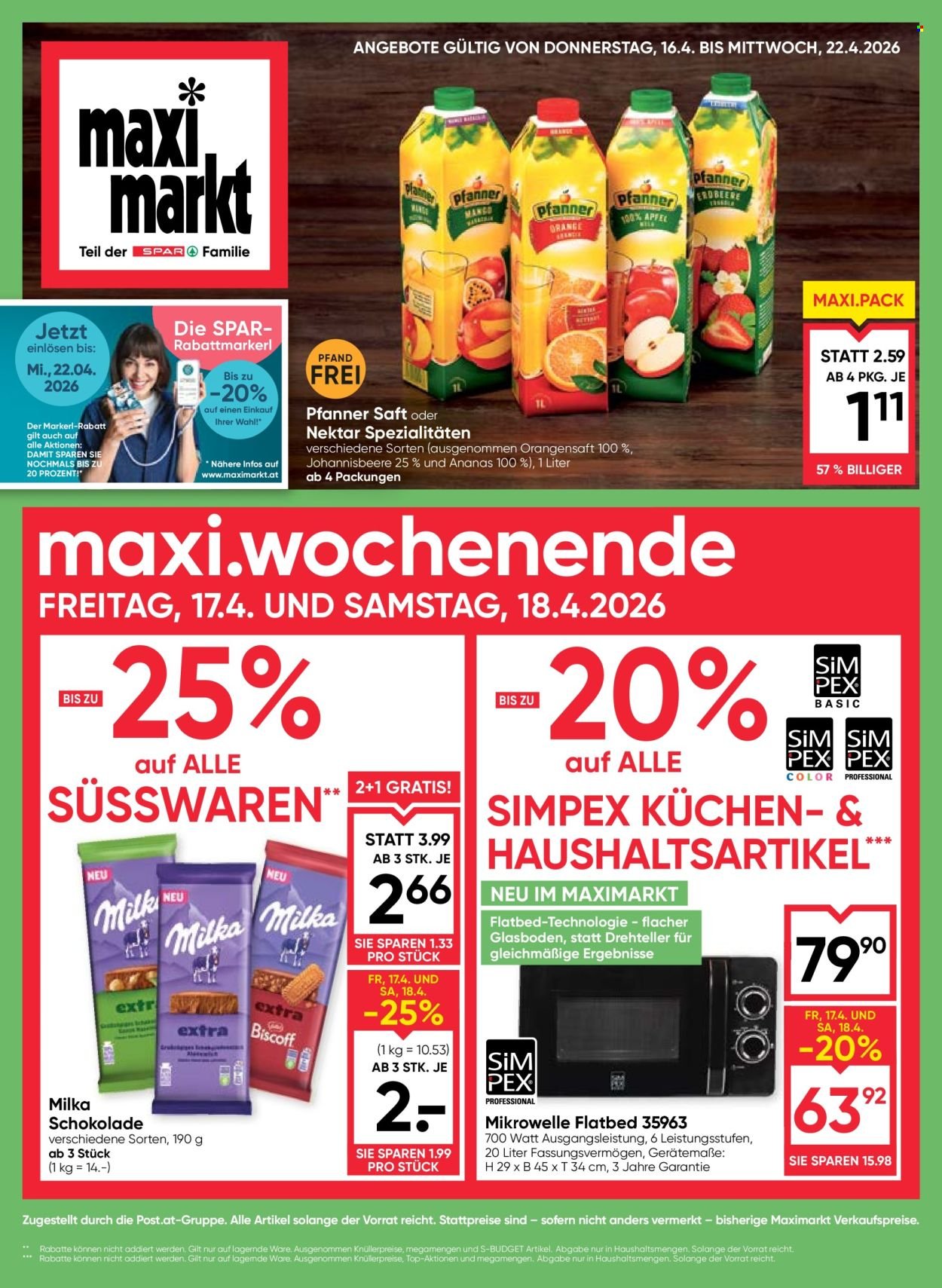 MAXIMARKT Flugblatt - Ab Donnerstag, 16.4.2026 (2026-04-16 - 2026-04-22) | 1