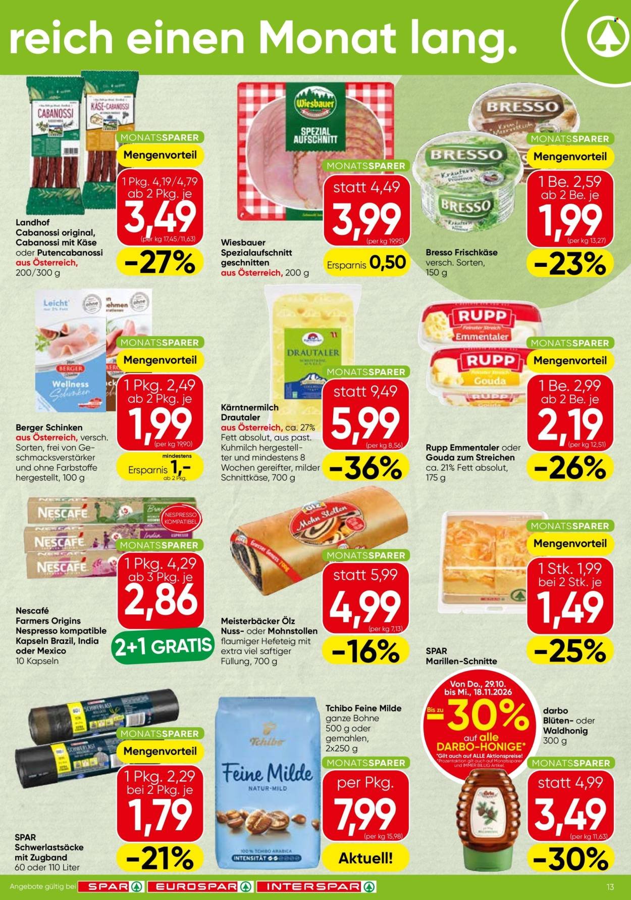 INTERSPAR Flugblatt - Ab Donnerstag, 29.10.2026