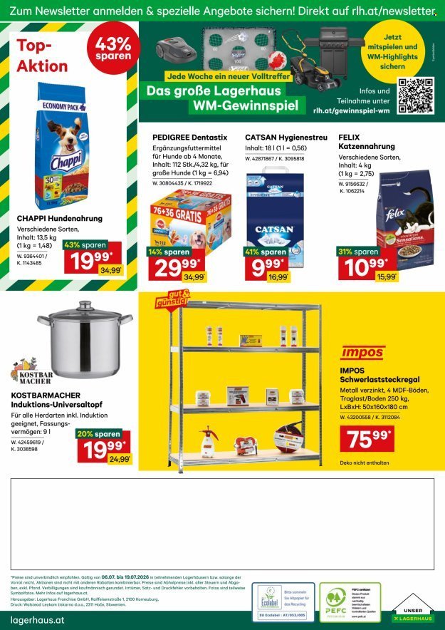 LAGERHAUS Flugblatt - Ab Montag, 6.7.2026