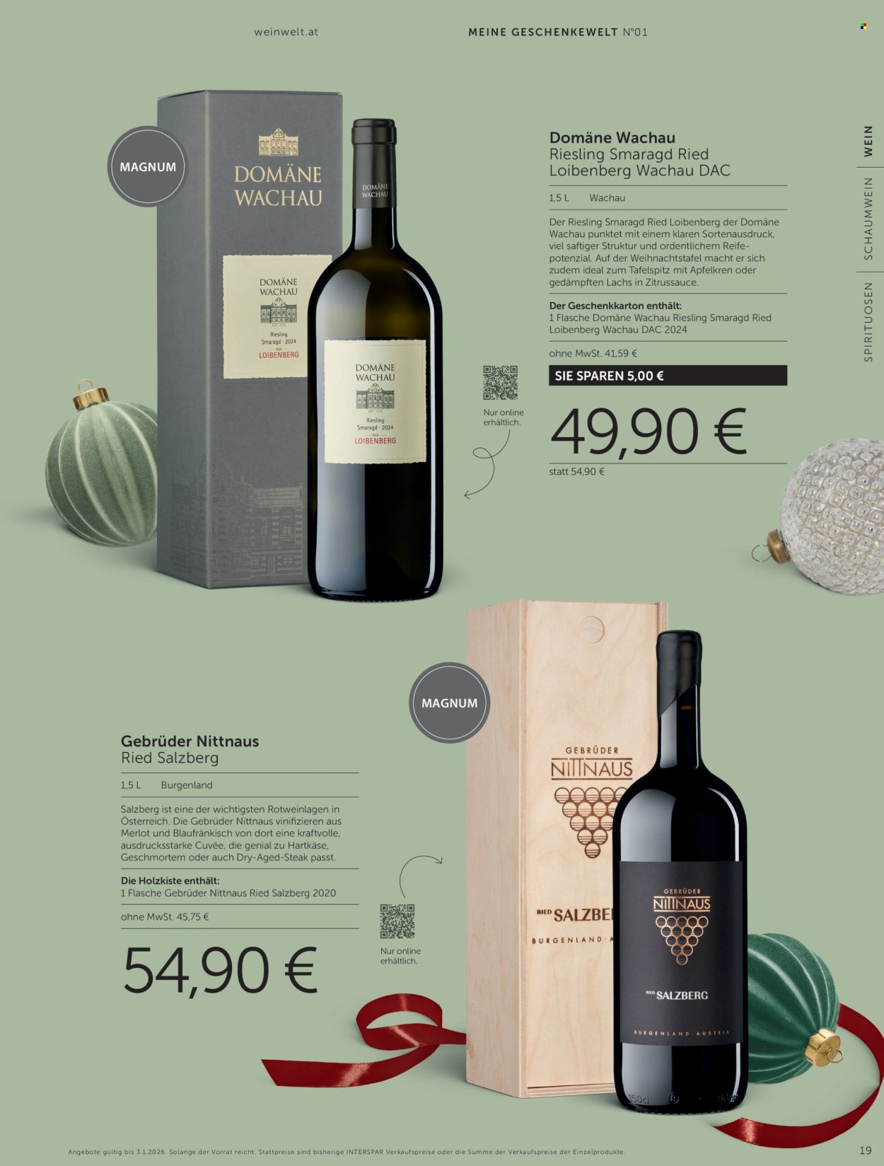INTERSPAR Flugblatt - Weinwelt Geschenkewelt 2025 (2025-10-08 - 2026-01-03)