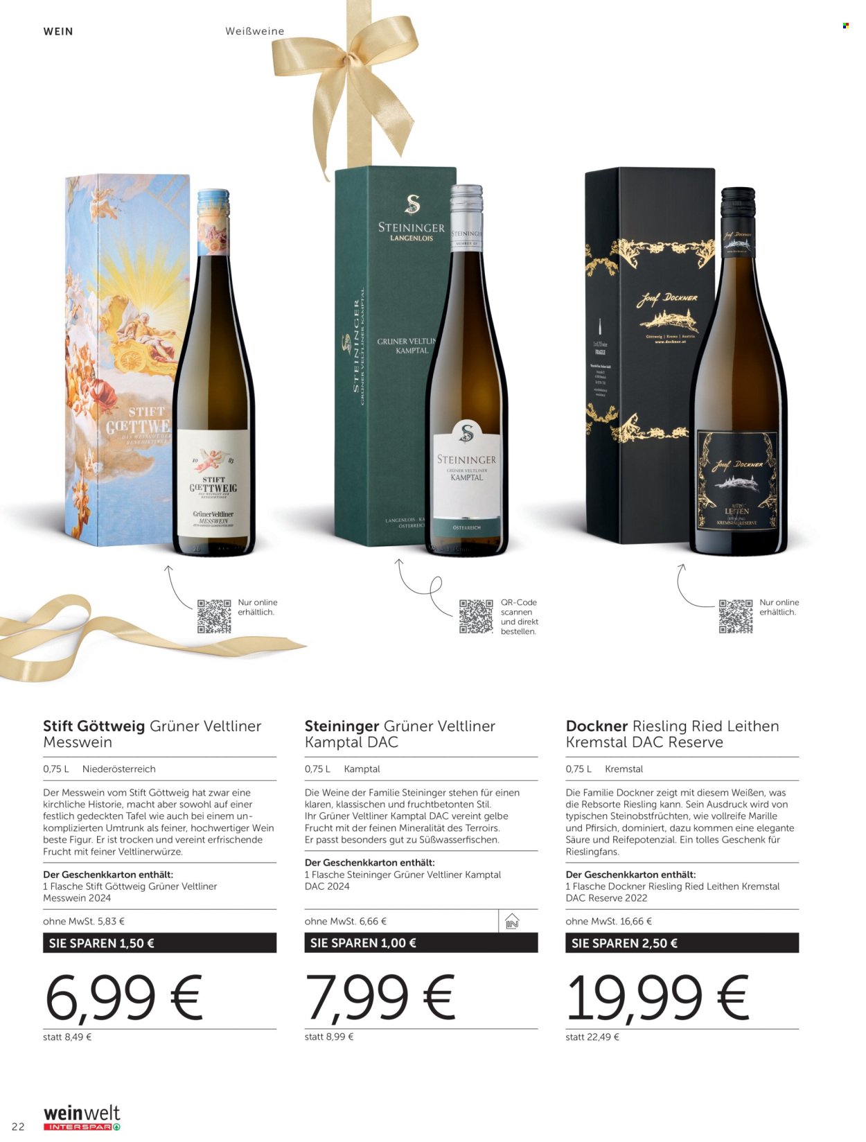 INTERSPAR Flugblatt - Weinwelt Geschenkewelt 2025 (2025-10-08 - 2026-01-03)