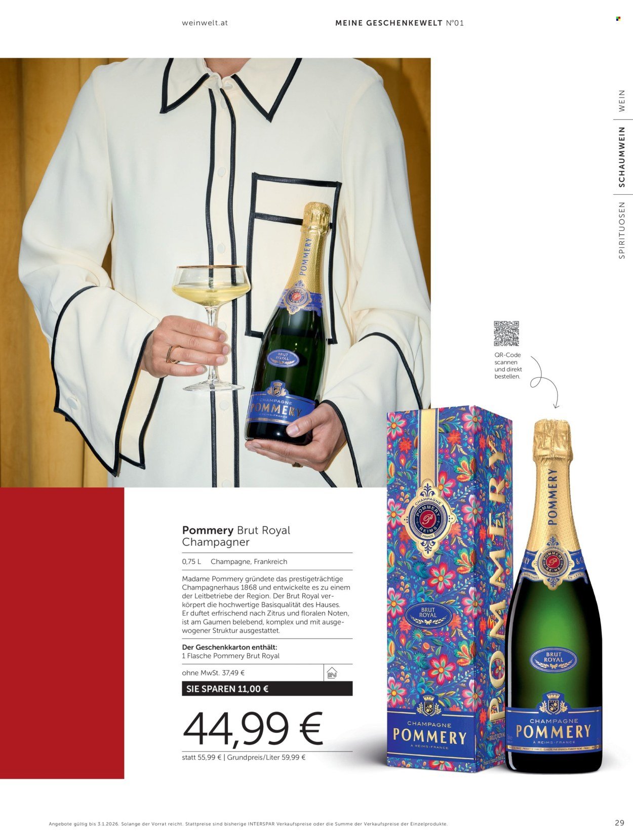 INTERSPAR Flugblatt - Weinwelt Geschenkewelt 2025 (2025-10-08 - 2026-01-03)