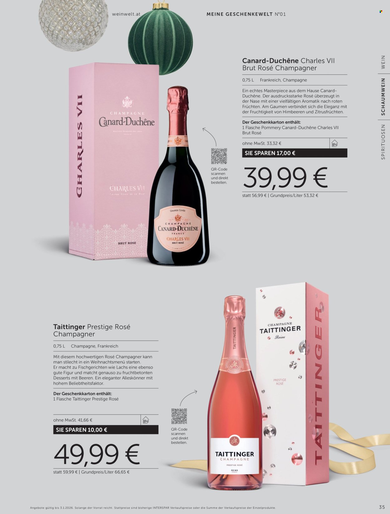 INTERSPAR Flugblatt - Weinwelt Geschenkewelt 2025 (2025-10-08 - 2026-01-03)