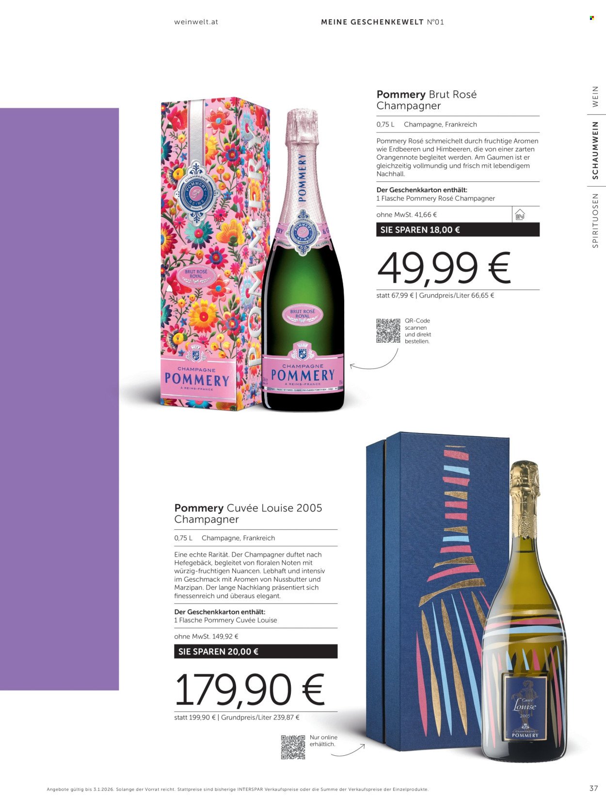 INTERSPAR Flugblatt - Weinwelt Geschenkewelt 2025 (2025-10-08 - 2026-01-03)