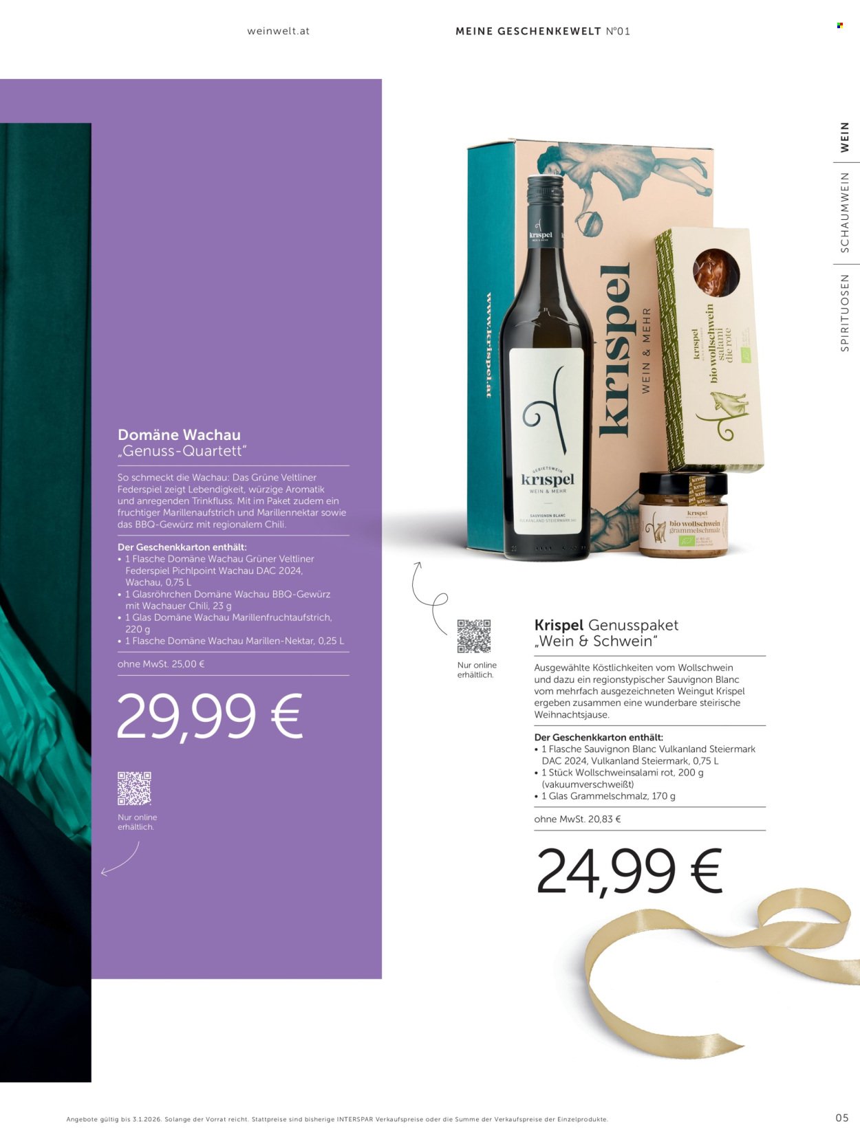 INTERSPAR Flugblatt - Weinwelt Geschenkewelt 2025 (2025-10-08 - 2026-01-03)