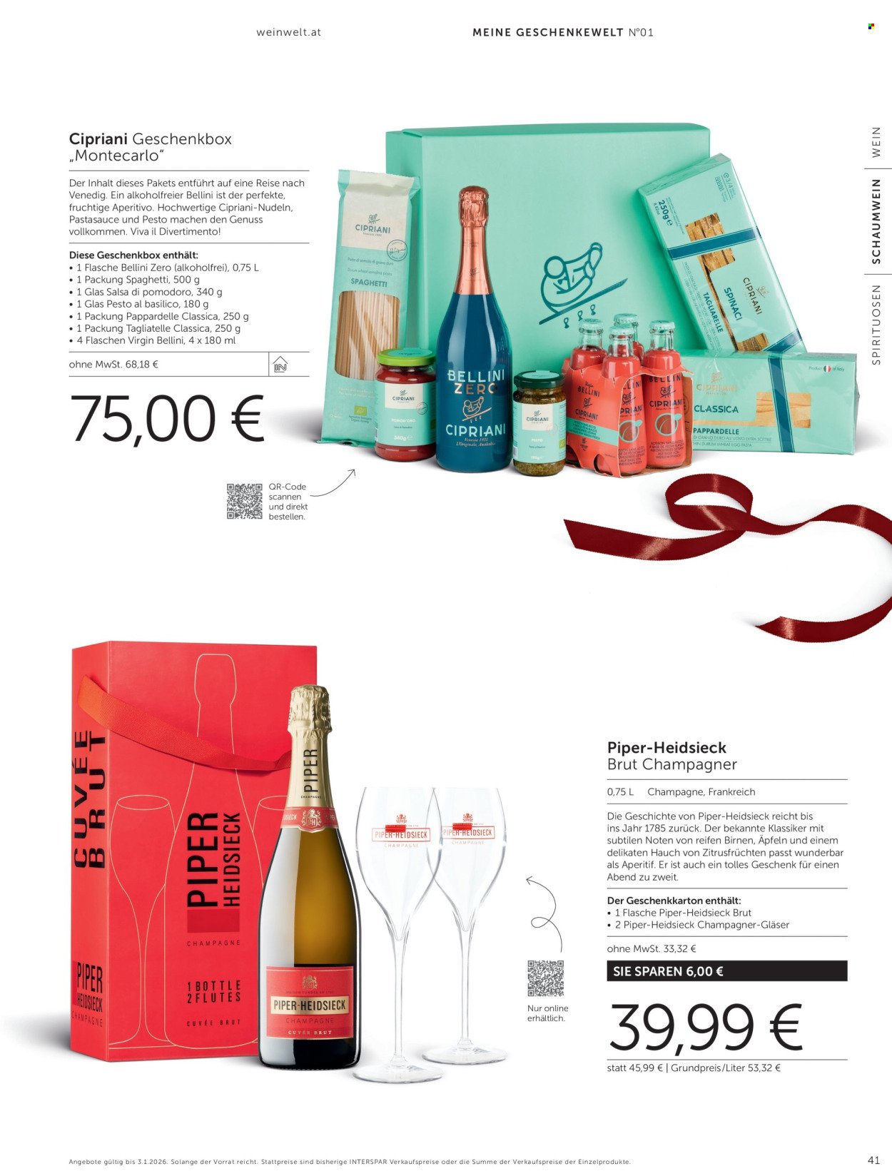 INTERSPAR Flugblatt - Weinwelt Geschenkewelt 2025 (2025-10-08 - 2026-01-03)