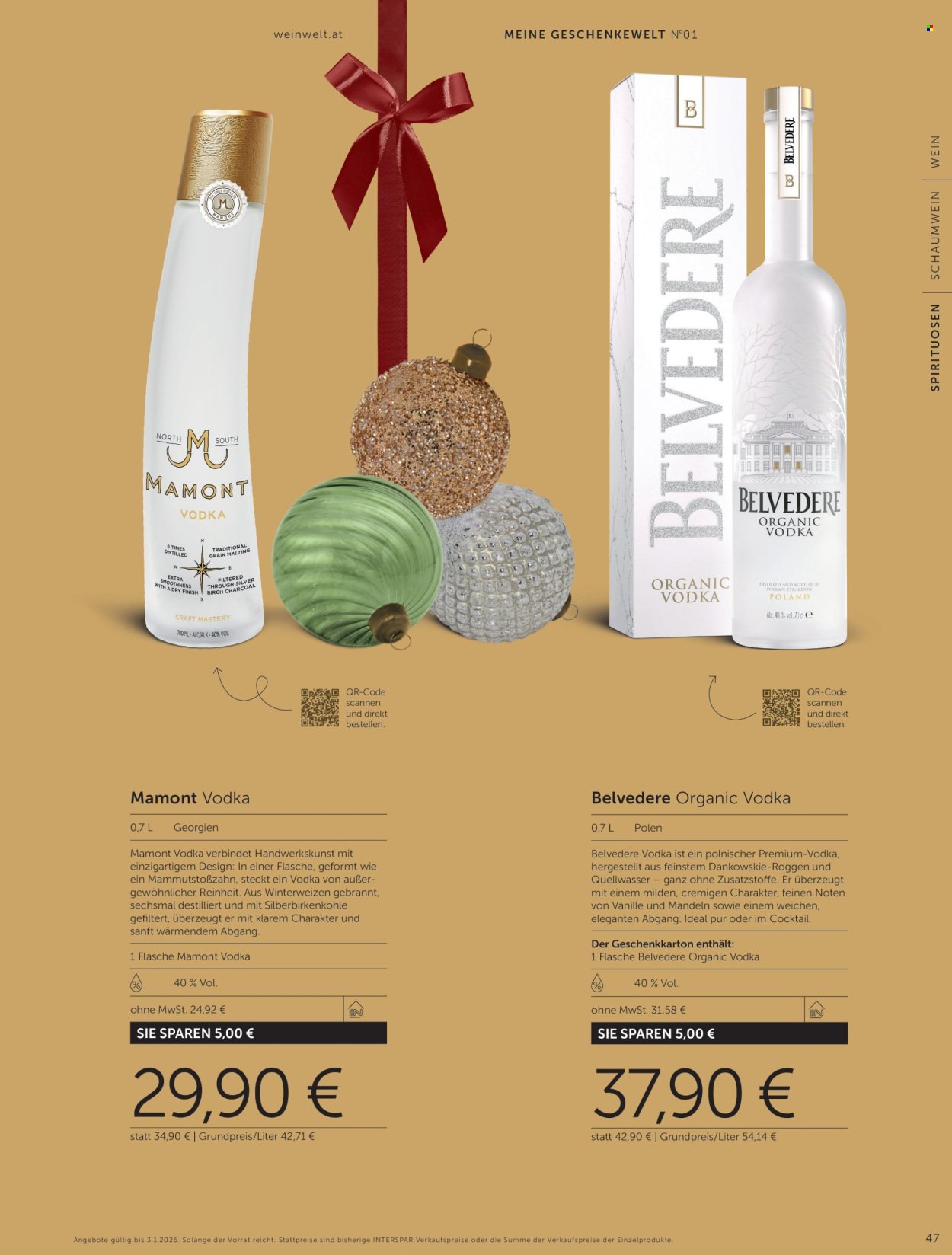 INTERSPAR Flugblatt - Weinwelt Geschenkewelt 2025 (2025-10-08 - 2026-01-03)