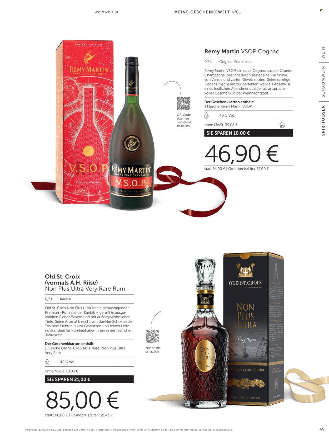 INTERSPAR Flugblatt - Weinwelt Geschenkewelt 2025 (2025-10-08 - 2026-01-03)