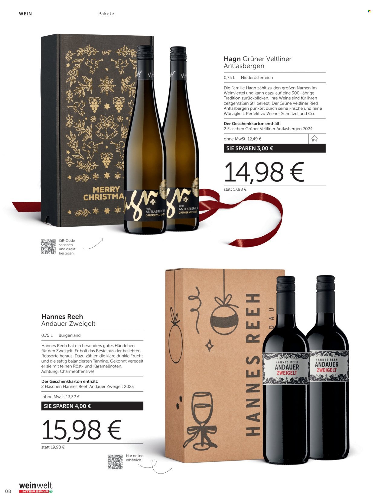 INTERSPAR Flugblatt - Weinwelt Geschenkewelt 2025 (2025-10-08 - 2026-01-03)