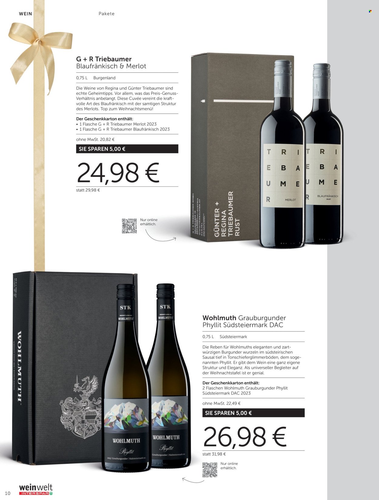 INTERSPAR Flugblatt - Weinwelt Geschenkewelt 2025 (2025-10-08 - 2026-01-03)