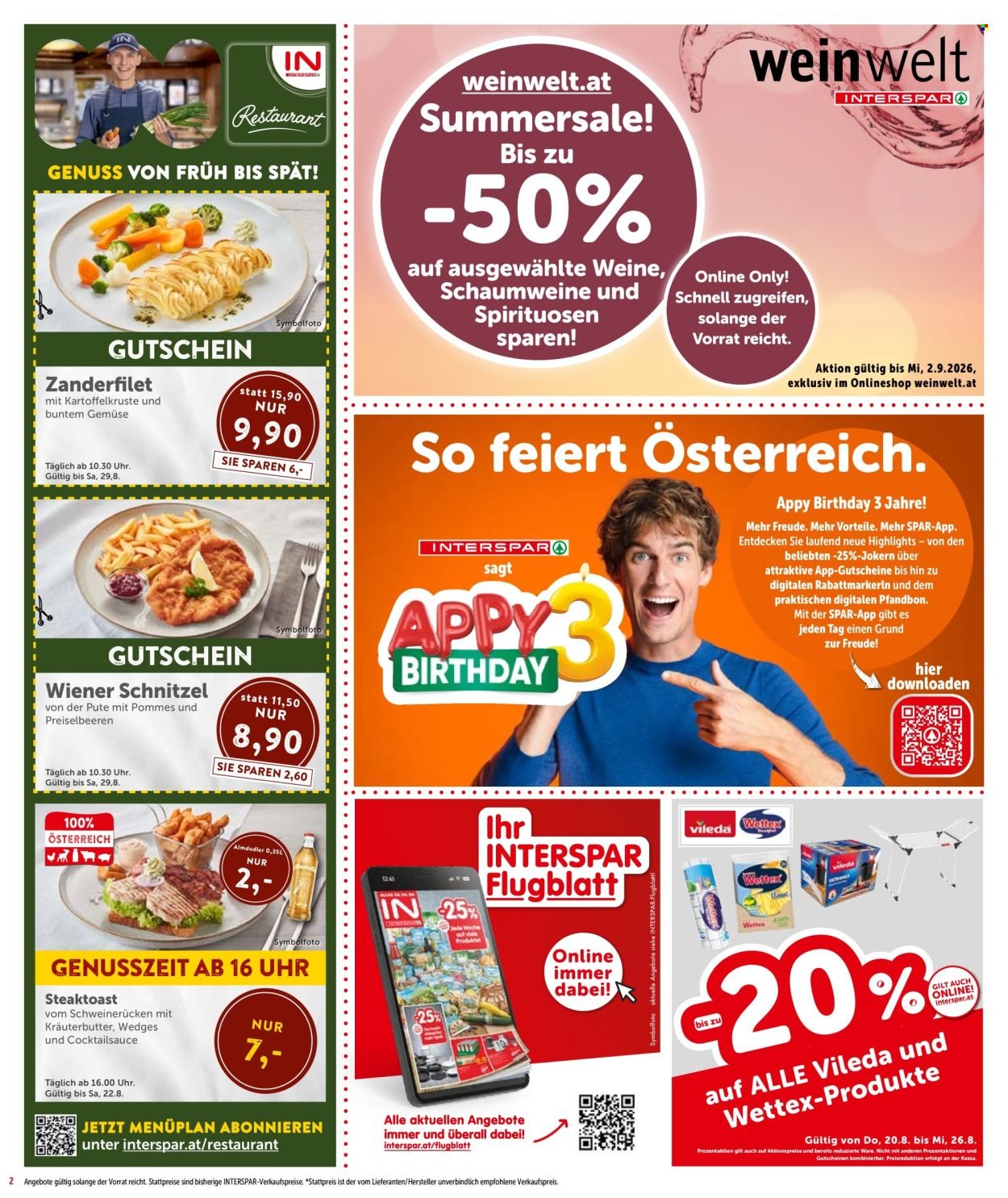 INTERSPAR Flugblatt - Ab Donnerstag, 20.8.2026