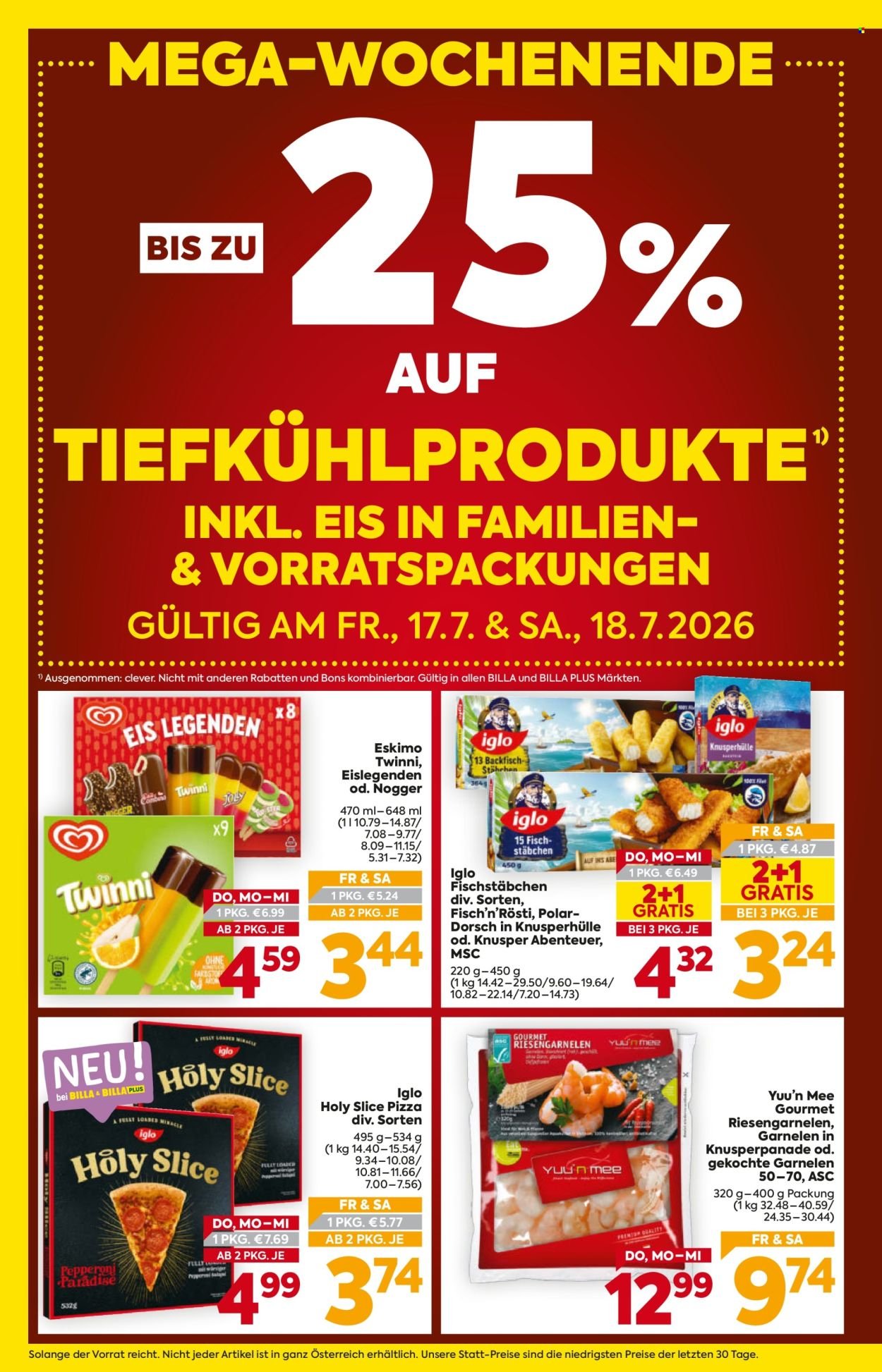 BILLA Flugblatt - Ab Donnerstag, 16.7.2026