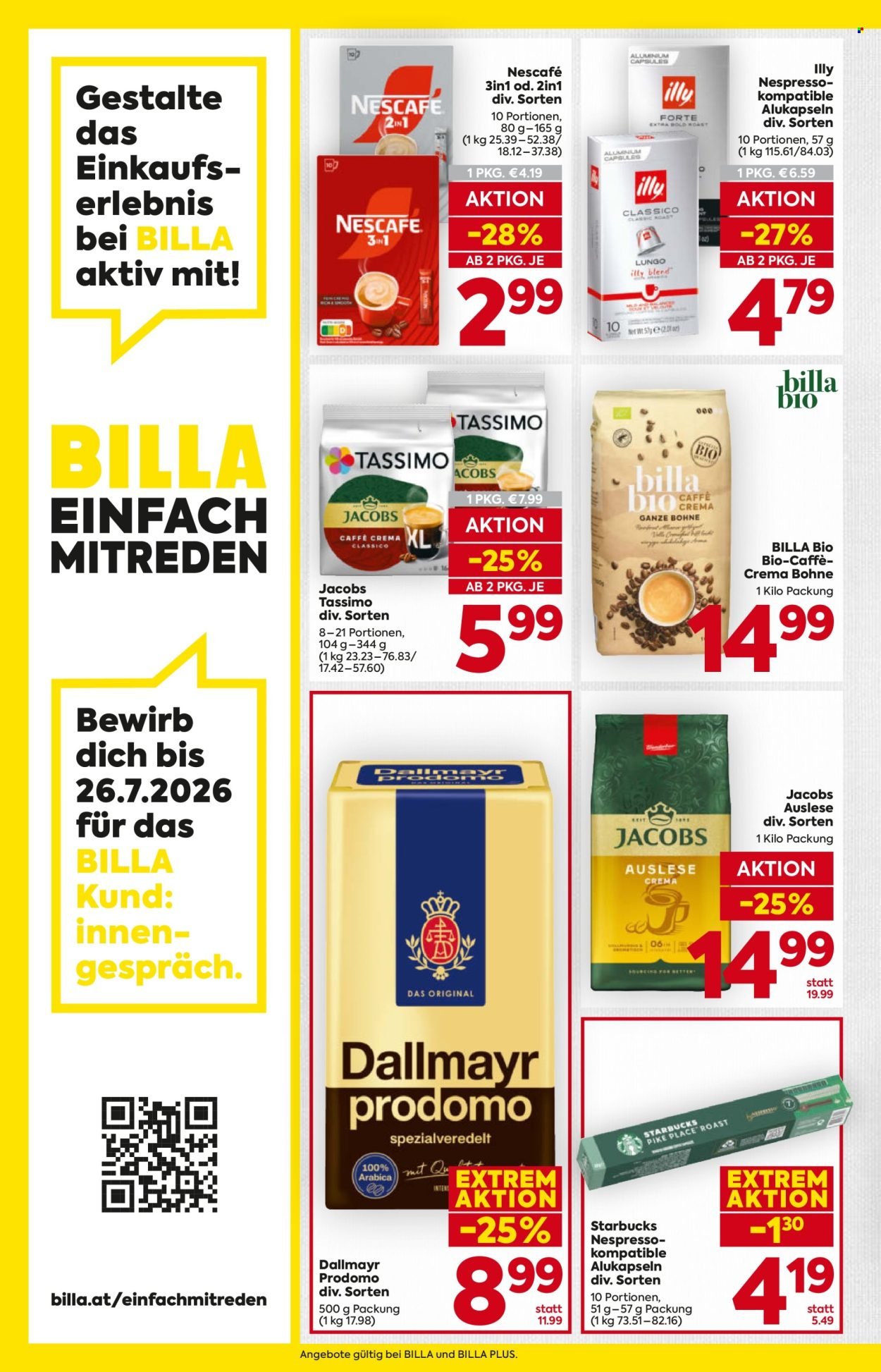 BILLA Flugblatt - Ab Donnerstag, 16.7.2026