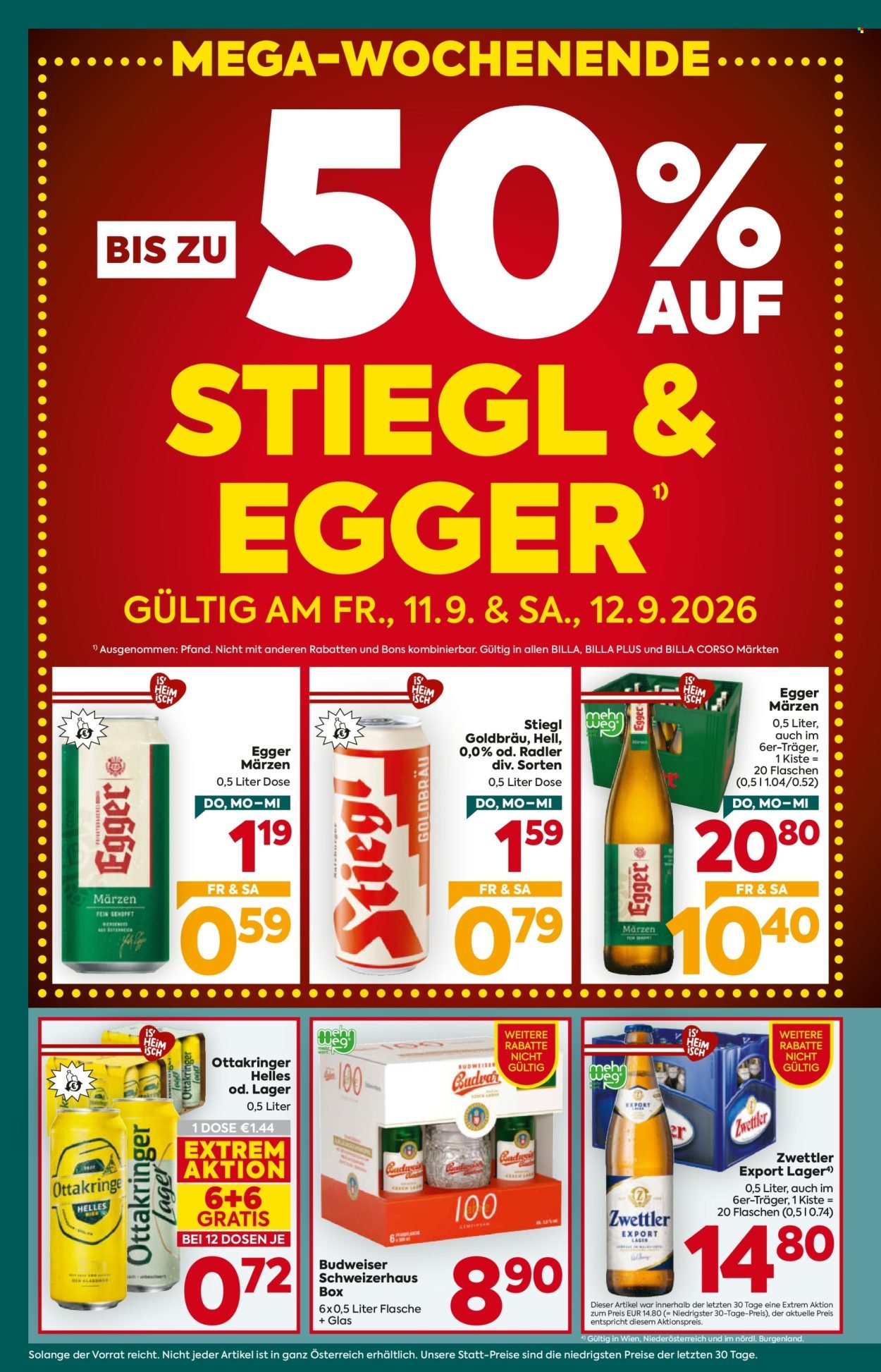 BILLA PLUS Flugblatt - Ab Donnerstag, 10.9.2026