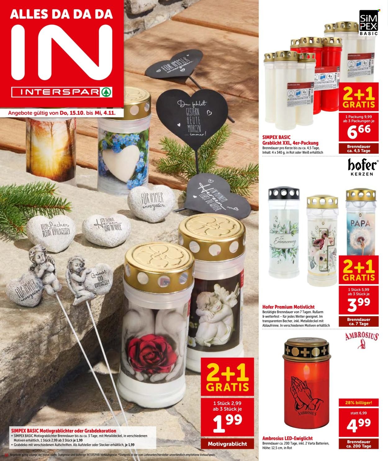 INTERSPAR Flugblatt - Ab Donnerstag, 15.10.2026
