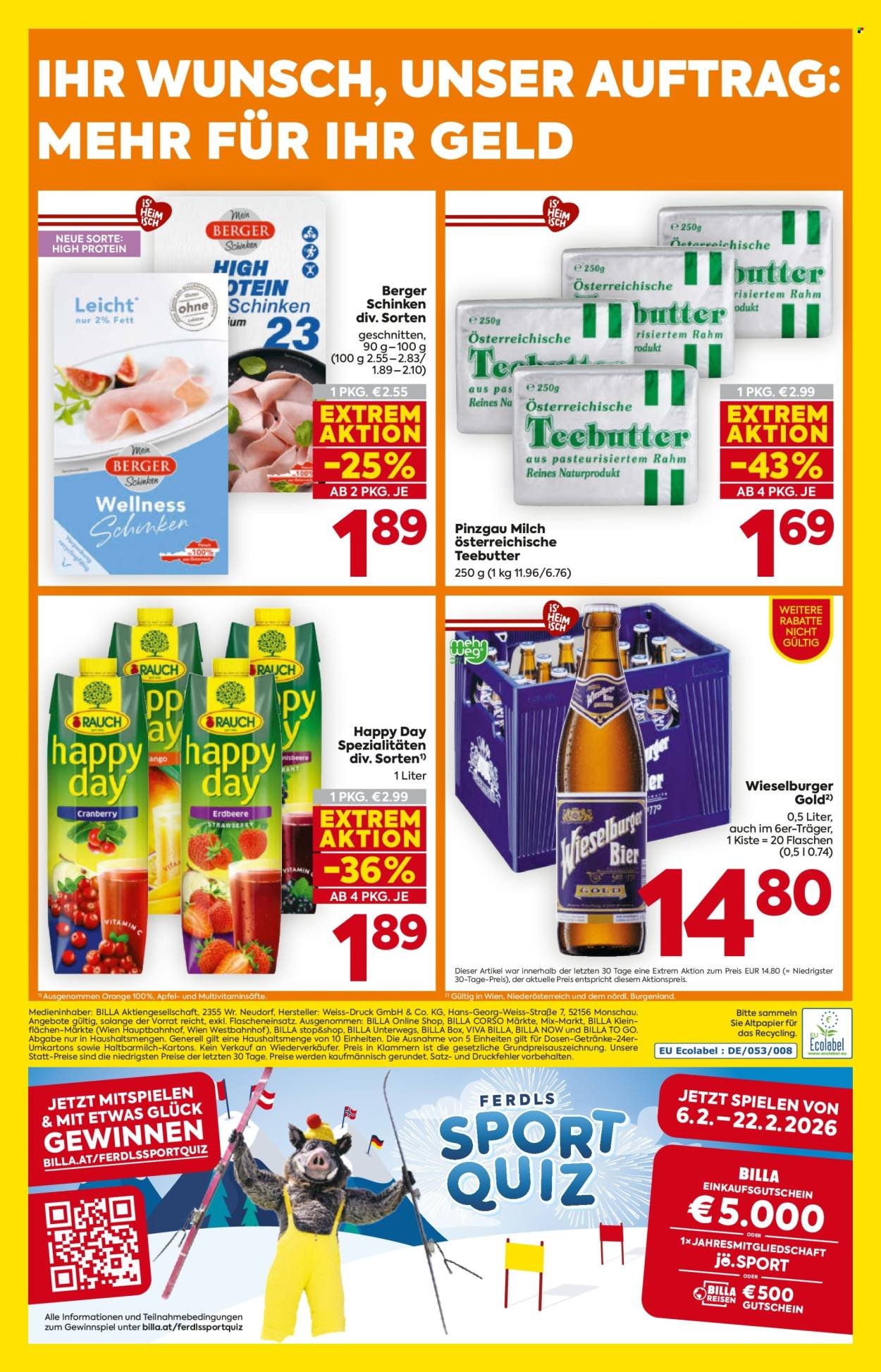 BILLA Flugblatt - Ab Donnerstag, 19.2.2026