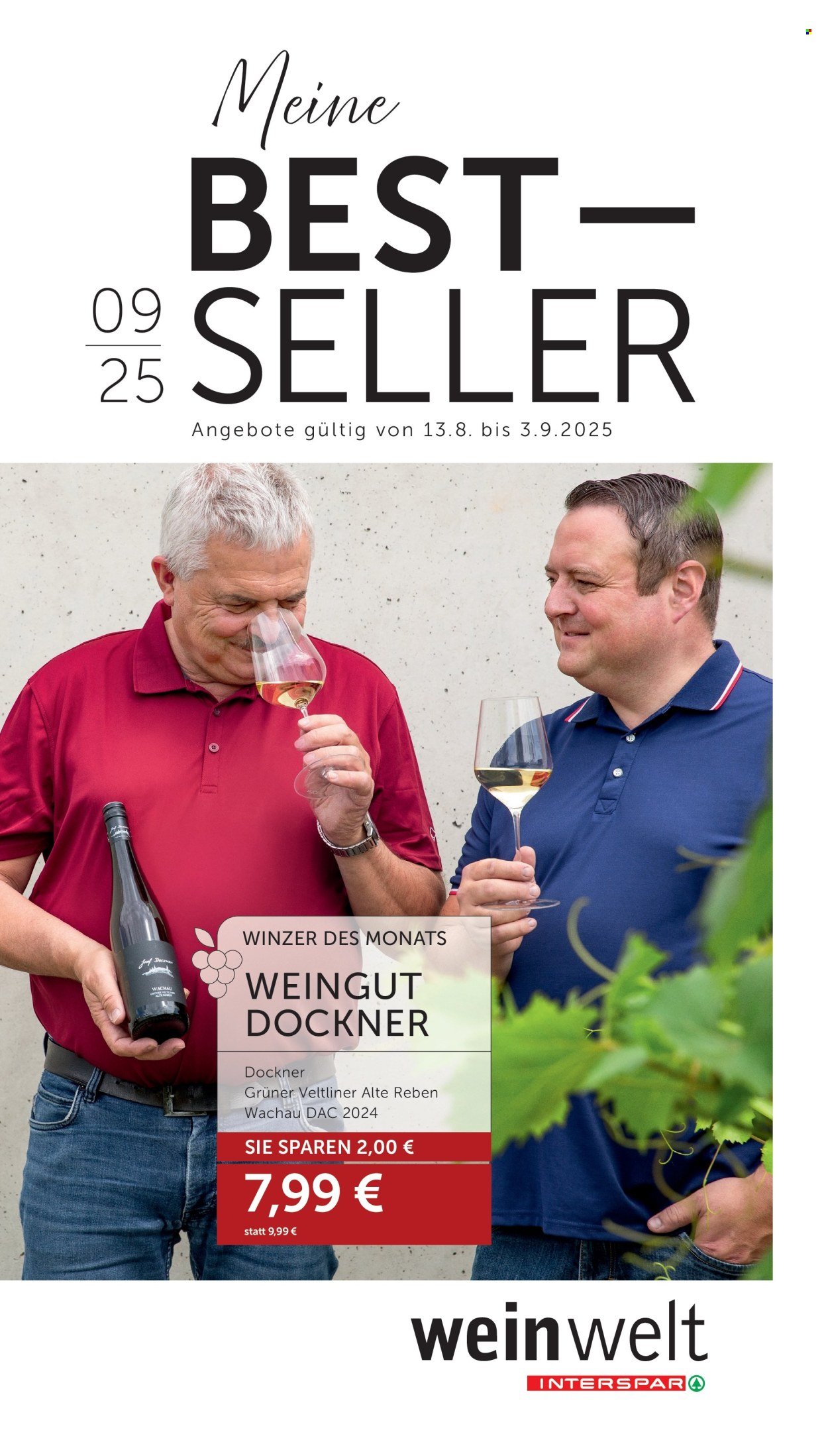 INTERSPAR Flugblatt - Weinwelt Bestseller 09 2025 (2025-08-13 - 2025-09-03)