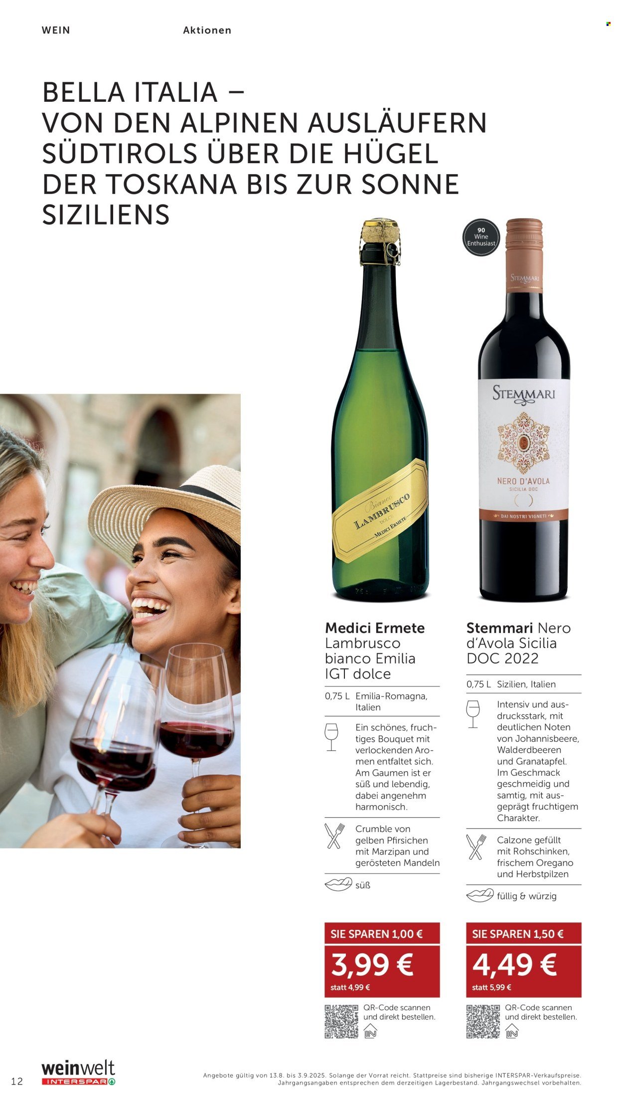 INTERSPAR Flugblatt - Weinwelt Bestseller 09 2025 (2025-08-13 - 2025-09-03)