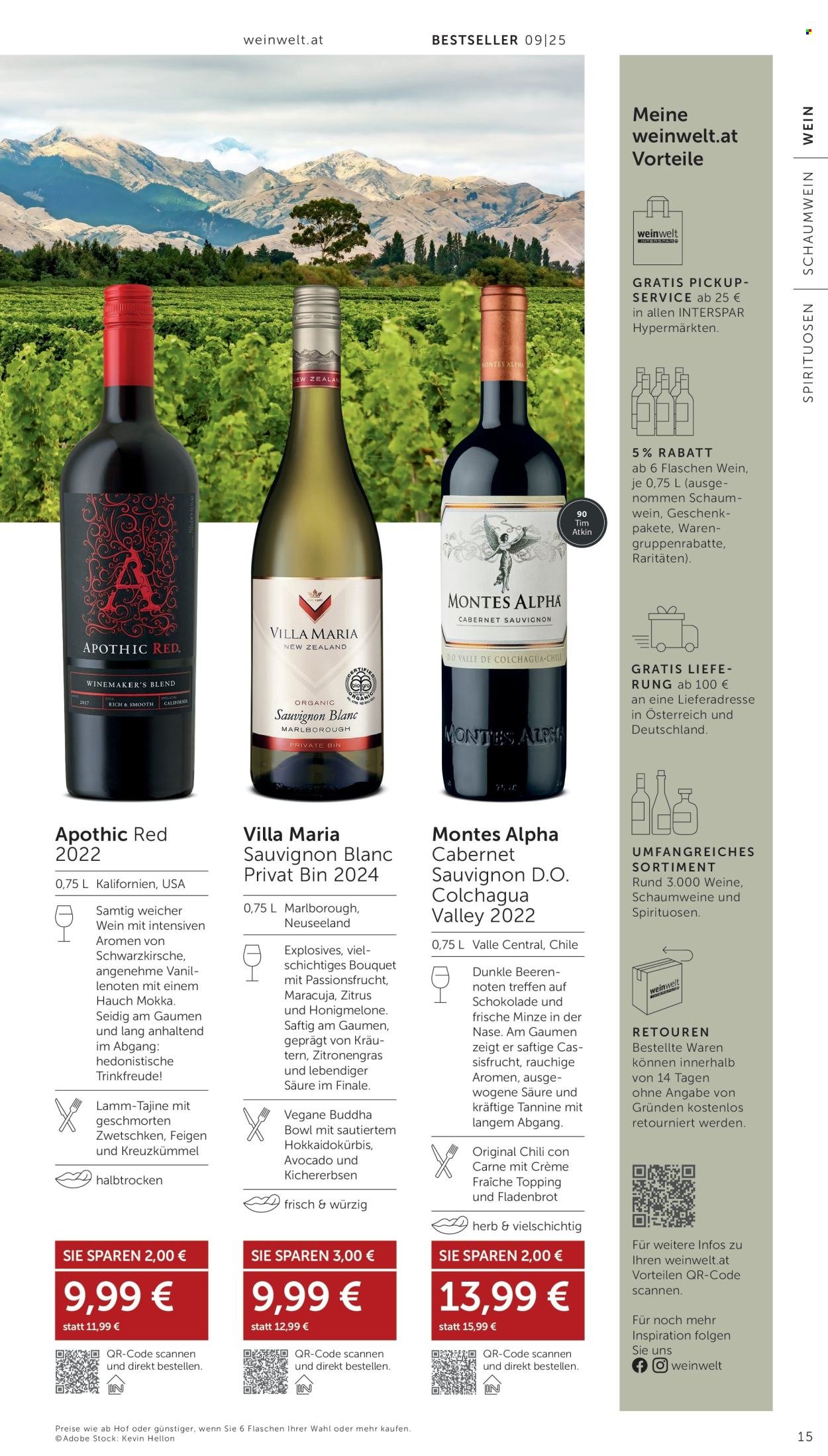 INTERSPAR Flugblatt - Weinwelt Bestseller 09 2025 (2025-08-13 - 2025-09-03)