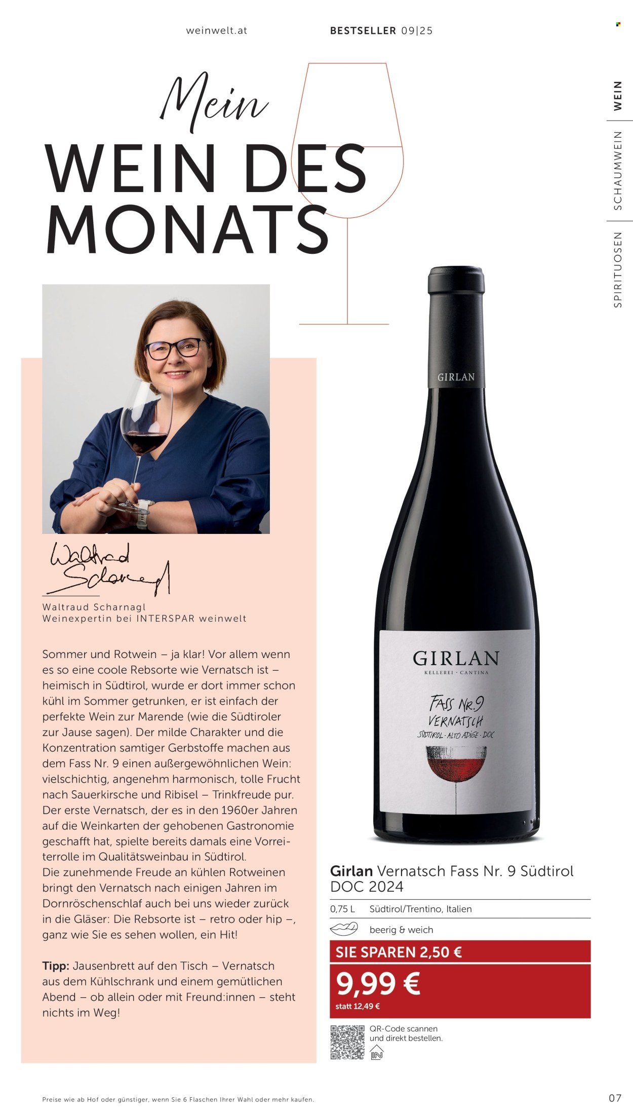 INTERSPAR Flugblatt - Weinwelt Bestseller 09 2025 (2025-08-13 - 2025-09-03)