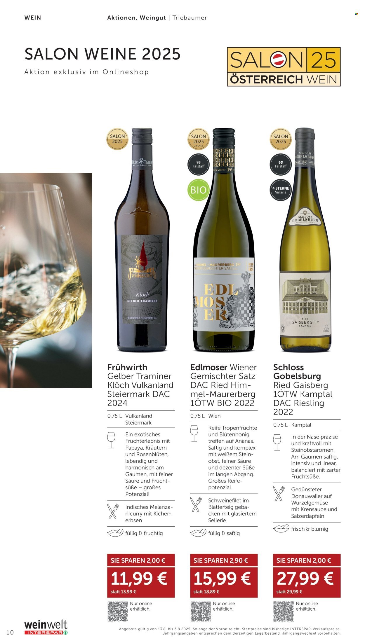INTERSPAR Flugblatt - Weinwelt Bestseller 09 2025 (2025-08-13 - 2025-09-03)