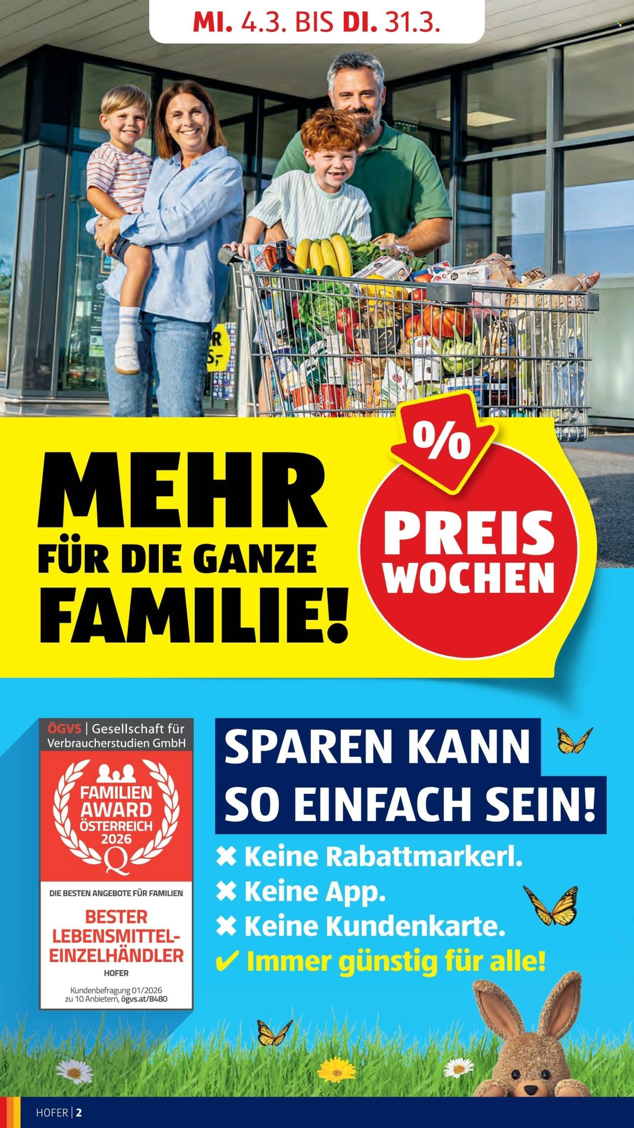 HOFER Flugblatt - Ab Mittwoch, 4.3.2026