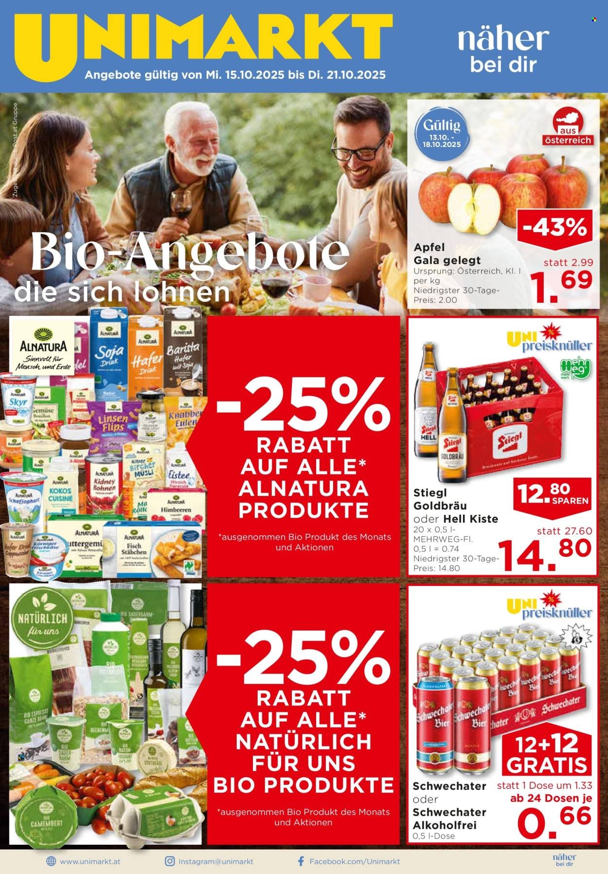 UNIMARKT Flugblatt - Ab Mittwoch, 15.10.2025 (2025-10-15 - 2025-10-21) | 1