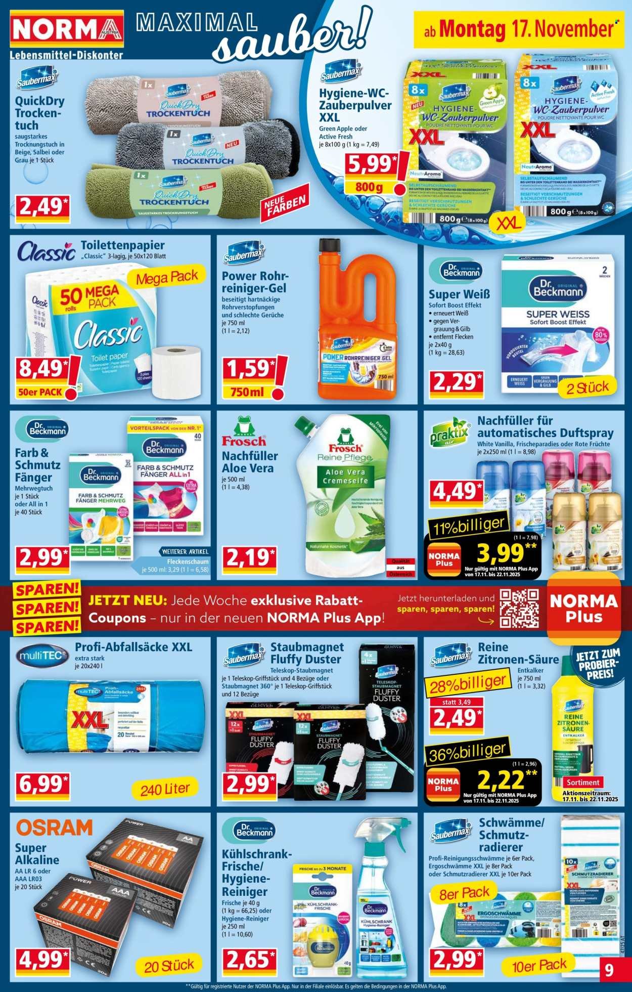 NORMA Flugblatt - Ab Montag, 17.11.2025