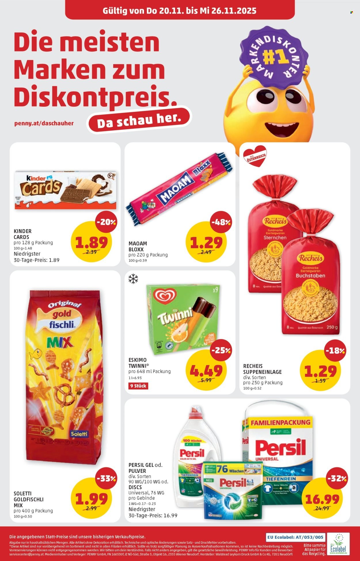 PENNY Flugblatt - Ab Donnerstag, 20.11.2025
