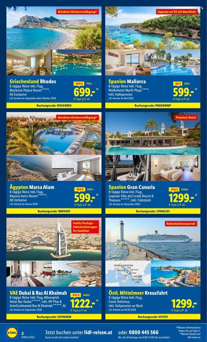 LIDL Flugblatt - Reisen - November Sonderflyer