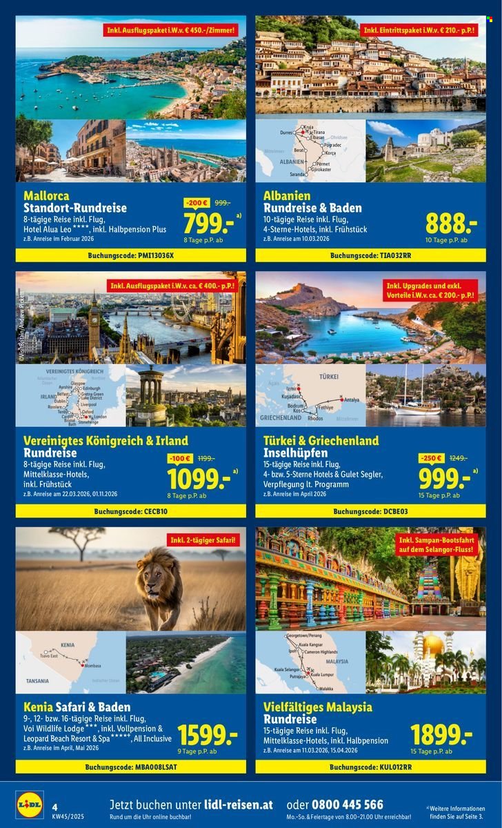 LIDL Flugblatt - Reisen - November Sonderflyer