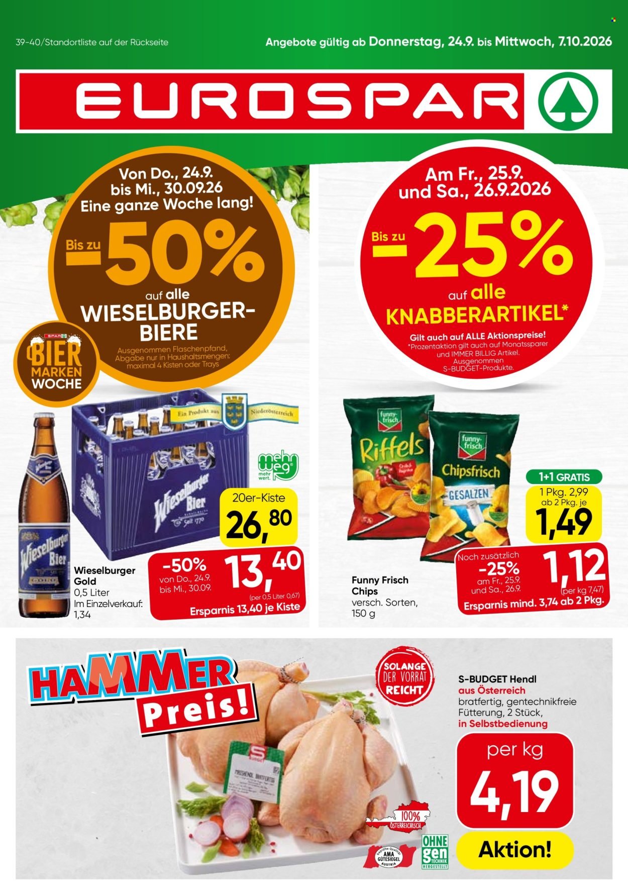 EUROSPAR Flugblatt - Ab Donnerstag, 24.9.2026