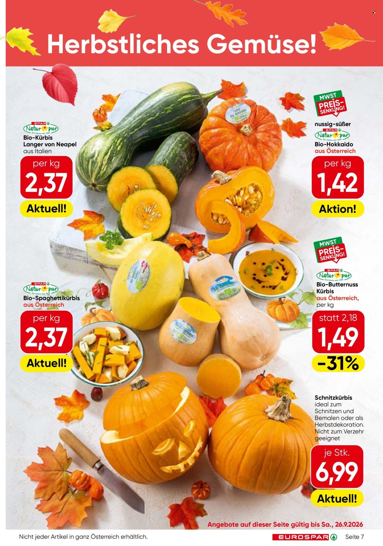 EUROSPAR Flugblatt - Ab Donnerstag, 24.9.2026