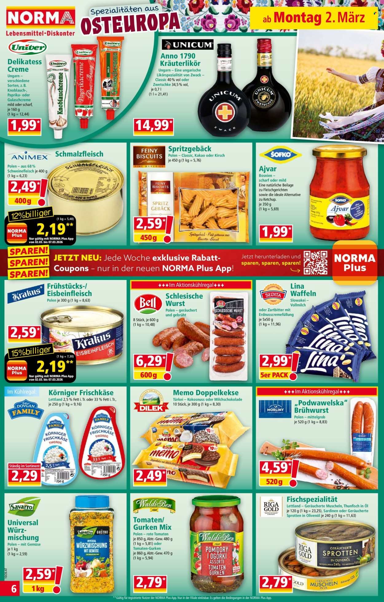 NORMA Flugblatt - Ab Montag, 2.3.2026