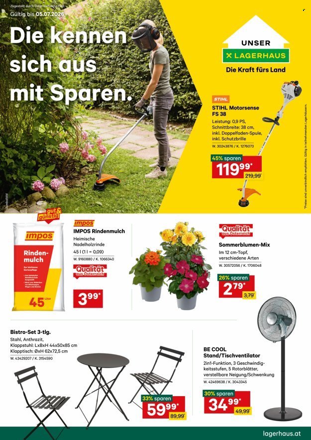 LAGERHAUS Flugblatt - Ab Samstag, 20.6.2026