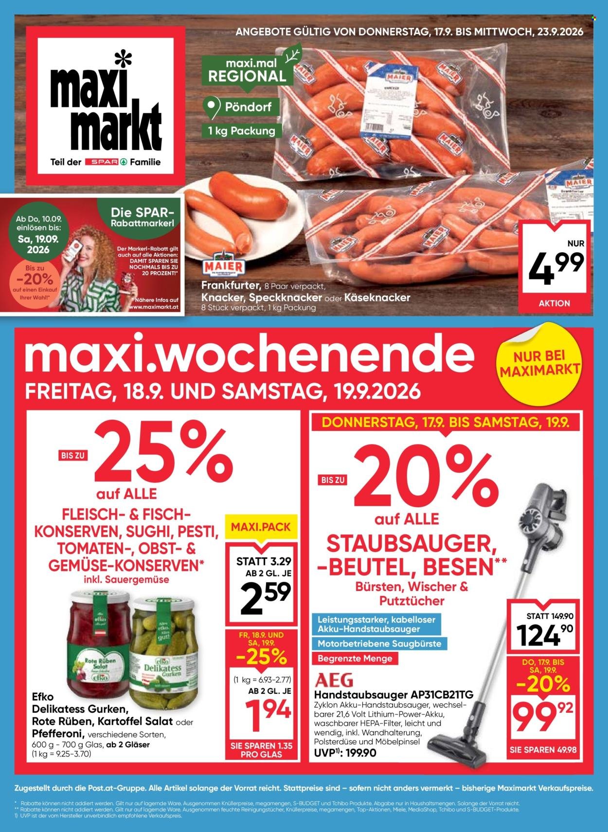 MAXIMARKT Flugblatt - Ab Donnerstag, 17.9.2026
