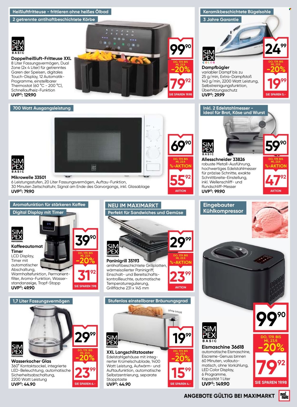 MAXIMARKT Flugblatt - Ab Donnerstag, 17.9.2026