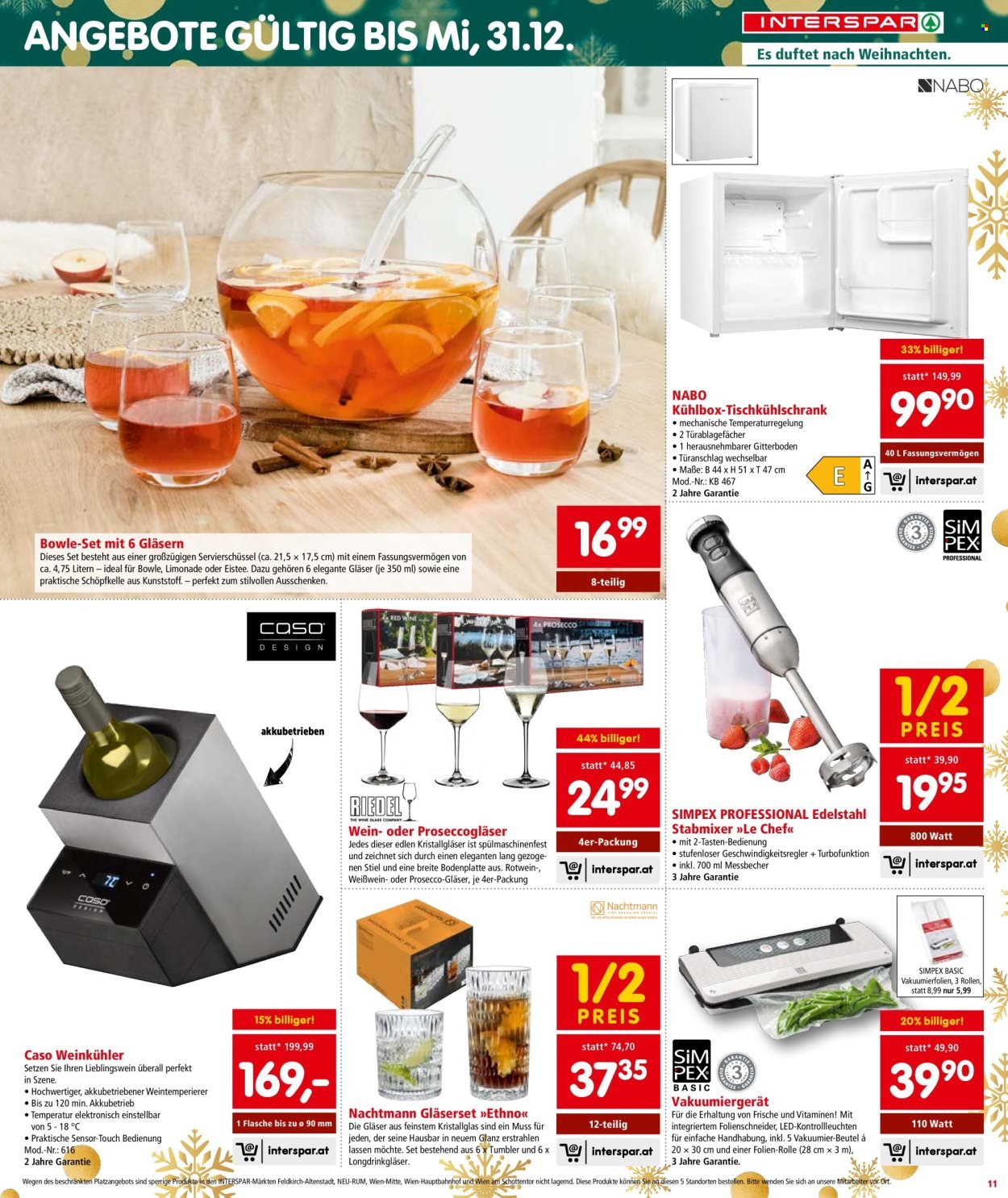 INTERSPAR Flugblatt - KW 50 - Wien (2025-12-11 - 2025-12-17) | 12