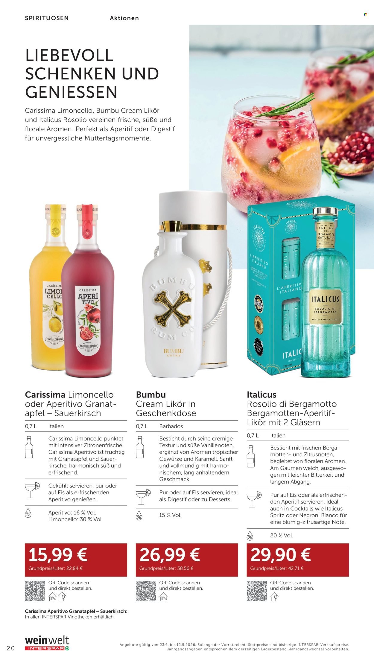 INTERSPAR Flugblatt - weinwelt-Bestseller