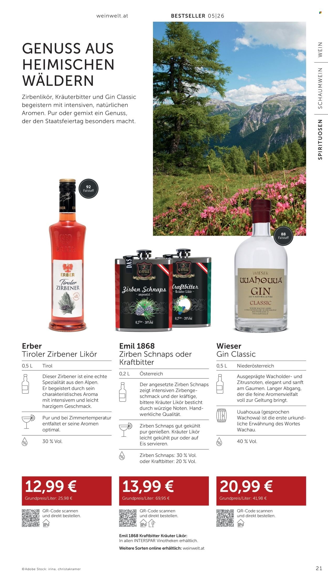 INTERSPAR Flugblatt - weinwelt-Bestseller