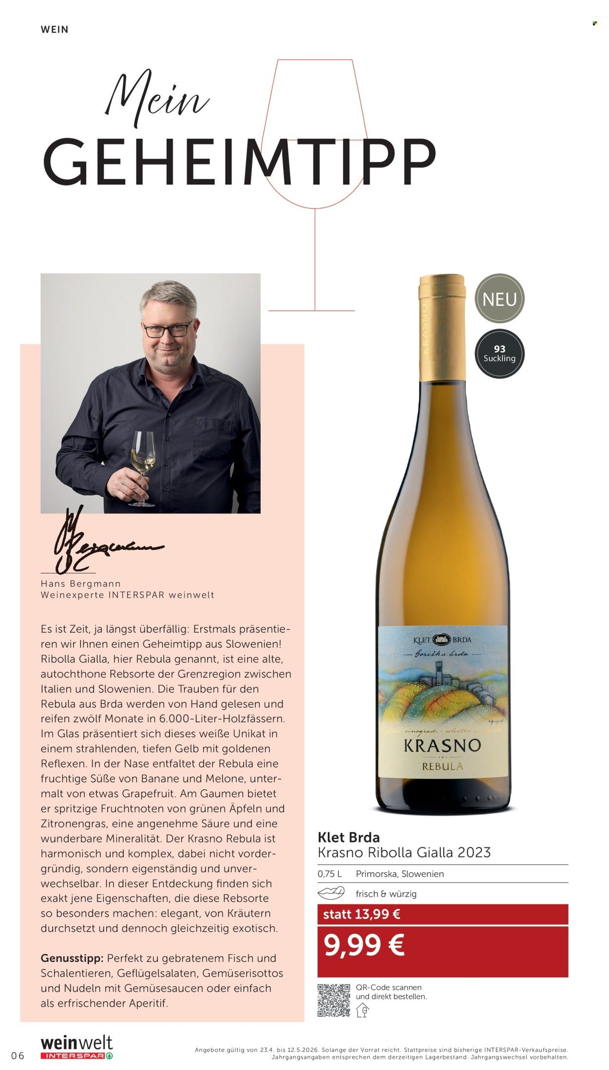 INTERSPAR Flugblatt - weinwelt-Bestseller