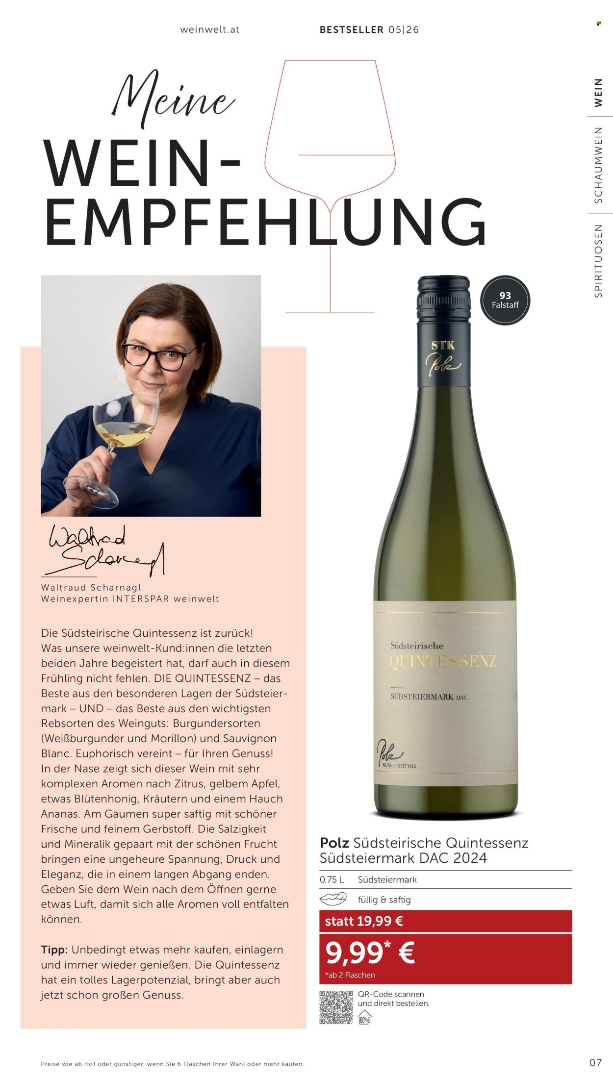 INTERSPAR Flugblatt - weinwelt-Bestseller