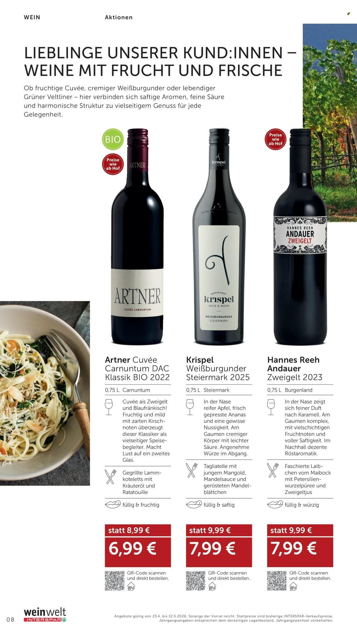INTERSPAR Flugblatt - weinwelt-Bestseller